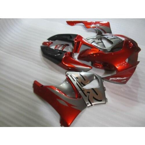 Motorcycle Fairing kit for HONDA CBR900RR 98 99 CBR900 919 CBR900RR 1998 1999 Red silver ABS Fairings bodywork+7gifts HF65
