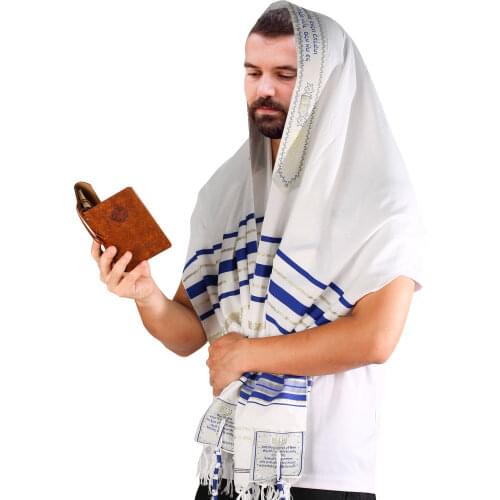 Messianic Jewish Israel Tallit Prayer Shawl Scarfs With Talis Bag Gifts for Women Ladies Men 180*50cm 5 Colors