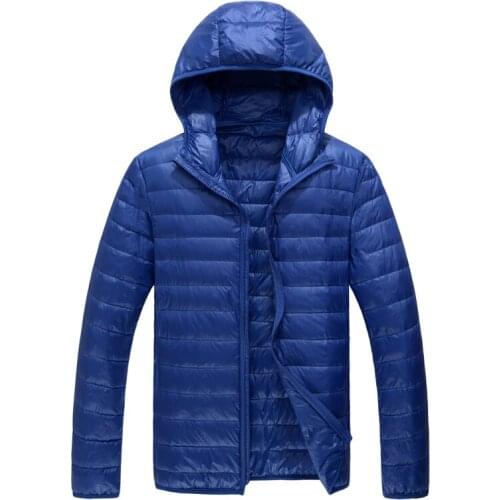 Men Coat Winter Must 2020 New Hooded Duck Down Jacket Men Fashion Keep Warm Lightweight Down Jacket Casual Solid Casaco