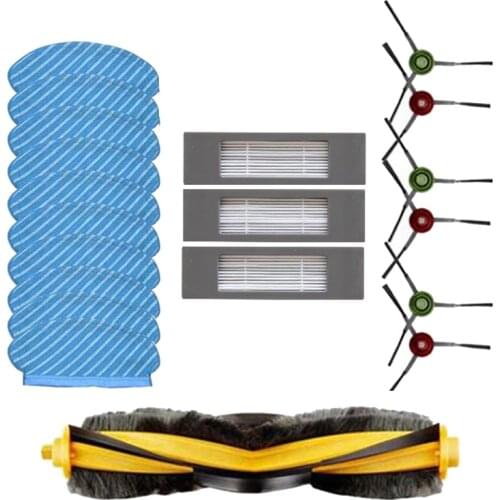 TOP!-10Pcs Mop Cloth Pads Set for Ecovacs Deebot Ozmo 920 950 Vacuum Cleaner Parts with HEPA Filter Main Roller Side Brush