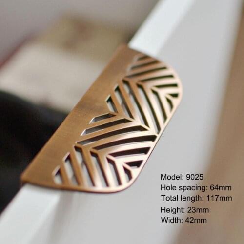 Nordic Style Leaf Shaped Zinc Alloy Instagram Style Cabinet Knob Cupboard Handle Door Pull Handles Coffee Gold Leaf