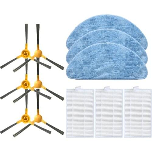 Main Roller brushes HEPA filter Side Brush Mop Cloth Rag for Okami U100 Laser Plus Vacuum Cleaner Mopping pad parts Accessories