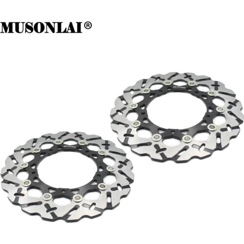 A Pair Front Brake Disc Rotor For Yamaha YZF-R6 R6 03-04 MT-03 06-12 FZ6 Fazer 09-13 XJ6-SP 2013 Motorcycle Disc Brake 298mm