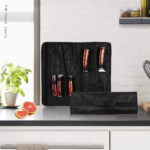 Chef Knife Bag Roll Bag Carry Case Bag Kitchen Cooking Portable Durable Storage Pockets Kitchen Accessories Knife Storage Bag