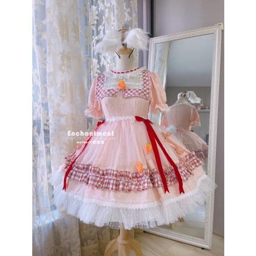 Tewi Inaba Cospaly Costume Amine Touhou Project Lolita Lady Dress Support Sizes S-L Custom-made 2021 New