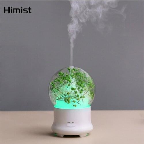 Eternal Flower Aroma Diffuser Essential Oil Air Humidifier with Colorful LED Lights for Home Ultrasonic Cool Mist Air Purifier