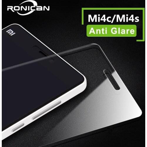 For xiaomi mi4s glass tempered RONICAN original xiaomi mi 4s screen protector HD anti glare xiaomi mi4c 4c glass film 5.0 inch