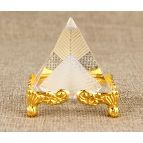 1pcs Synthetic quartz Universal energy pyramid meditation energy pyramid Tools Home Decor