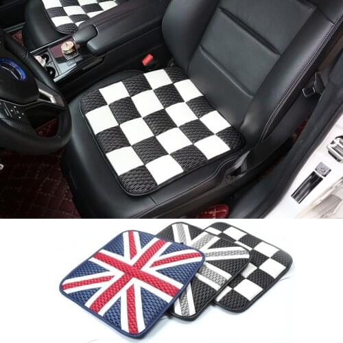 2pcs Ice Silk Car Seat Cushions Mat Pad Covers for Mini Cooper JCW One+ S Countryman Paceman R60 R61 R55 R56 F55 F56 Car Styling