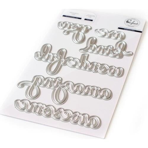 2020 Metal Cutting dies Various words cut Scrapbooking Paper Craft Handmade Card Punch Art Cutter Decorative