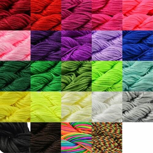 30 Metres 1mm Kumihimo Nylon Braided Cord Thread Shambhala Bracelet Black