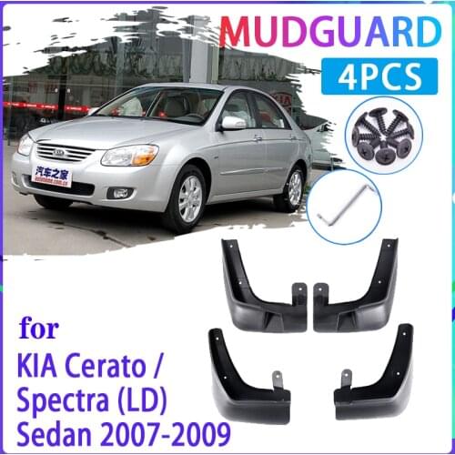 4 PCS Car Mud Flaps for KIA Cerato Spectra LD 2007 2008 2009 Mudguard Splash Guards Fender Mudflaps Auto Accessories