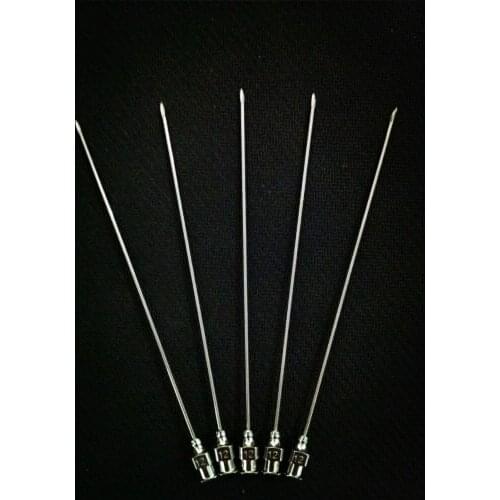 5Pcs/Lot 0.6x100mm Stainless Steel Syringe Needle Dispensing Needles Brand New