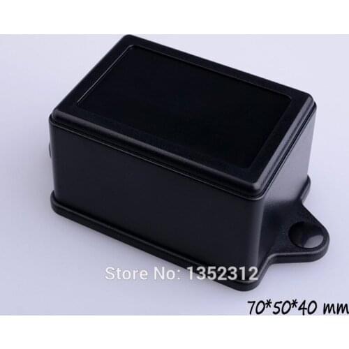 Free shipping 2 pcs/lot 70*50*40mm Wall mount plastic enclosure junction box hanging instrument box small waterproof control box