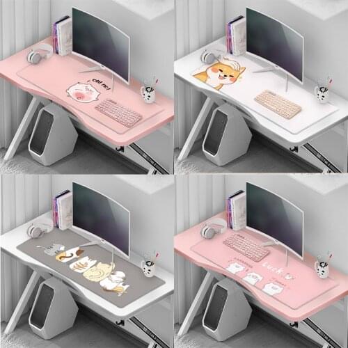 Large Thicken Mouse Pad 800*300*3mm Cute Animal Pattern Desk Computer Mouse Mat for Kids Students Soft Rubber 3D Print Pad