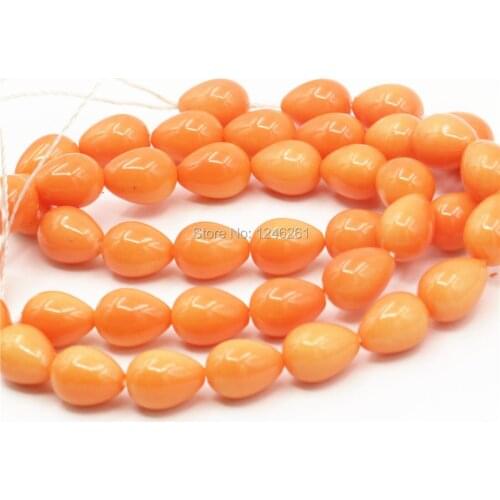 7x9mm Ornaments Orange Drop Imitation Pearl Glass Beads Diy Loose Beads For Women Girls Gifts Hand Made Jewelry Making Wholesale