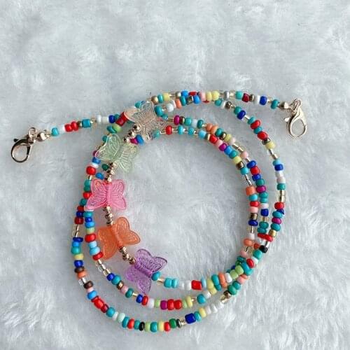 Fashion Reading Glasses Chain For Women Sunglasses Cords Casual Glass Color Plating Beaded Eyeglass Strap Rope Masks Chain