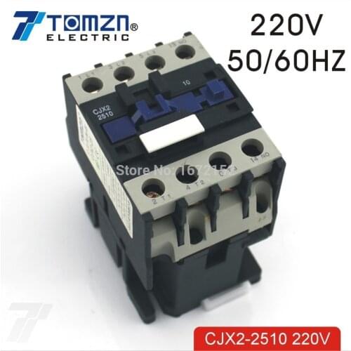 CJX2 2510 AC contactor LC1 25A 220V 50HZ/60HZ