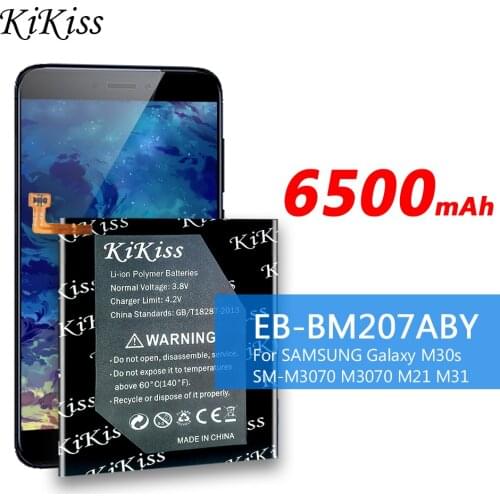 For Samsung Battery EB-BM207ABY For SAMSUNG Galaxy M30s SM-M3070 M3070 M21 M31 M215 EB BM207ABY Phone Battery 6500mAh
