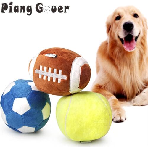 Football Dog Toy Play Puppy Tennis Pet Toy Soft Rugby Ball Small Dogs Ball Toys For Cat