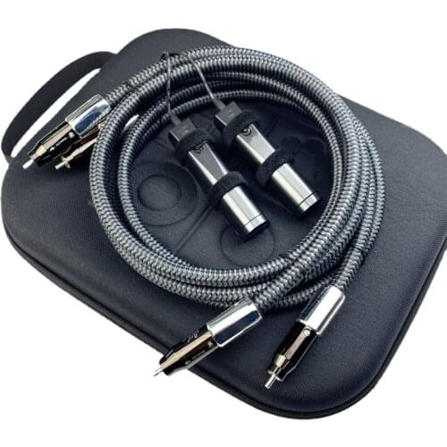 Audiophile WEL SIGNATURE RCA Cable 72V DBS PSS Surface Silver HiFi Audio Line