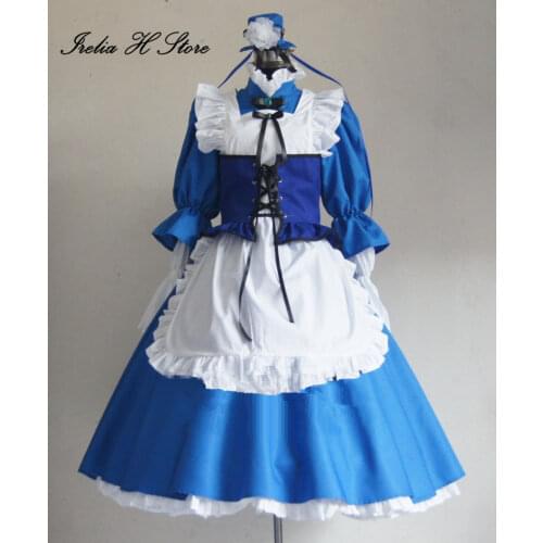 K Cosplay Anime Awashima Seri Cosplay Costume Maid dress custom made