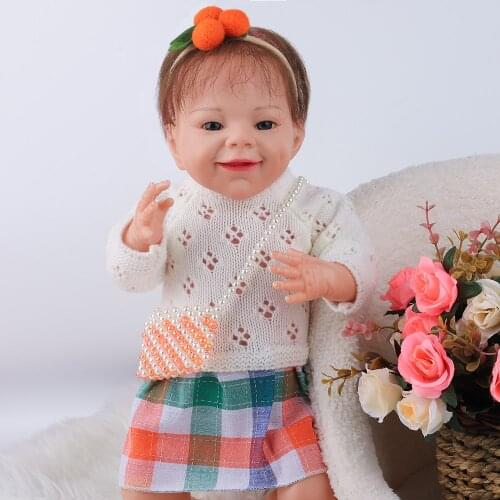 Hoomai Handmade waking up baby reborn doll with soft silicone body For Children Holiday gift Baby Dolls