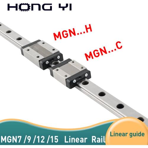 MGN7C MGN9C MGN12C MGN15C MGW12C linear slider miniature linear rail guide block carriages 3D printer MGN7H MGN9H MGN12H MGN15