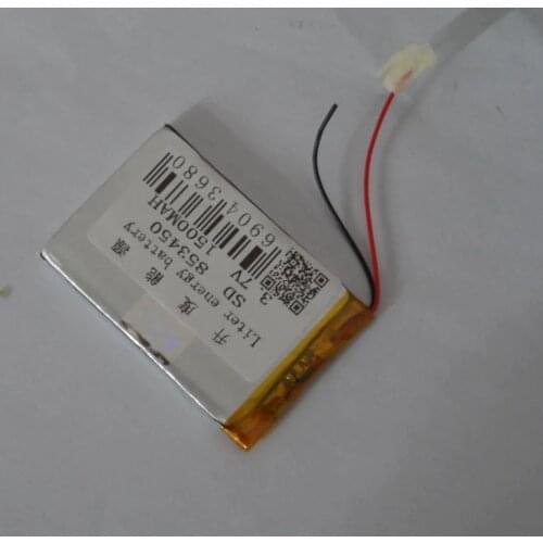 Lithium polymer battery 853450 3.7V 1500MAH speaker lamp battery 50 * 34 * 8.5MM