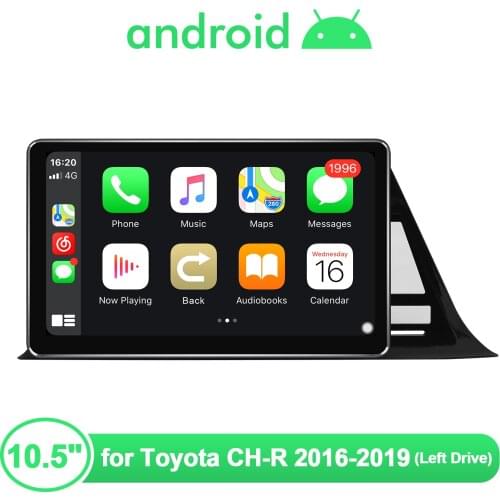 Android 10 Car Radio Stereo Head Unit 10.5 Inch 1280*720 Tape Recorder Carplay For Toyota C-HR CH-R CHR 2016 2019 Left Drive