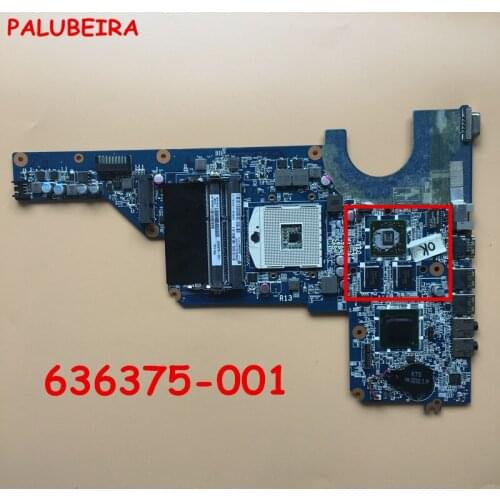 PALUBEIRA DA0R13MB6E0 for HP Pavilion G4 G6 G7 R13 636375-001 notebook motherboard HM65 DDR3 100% test work