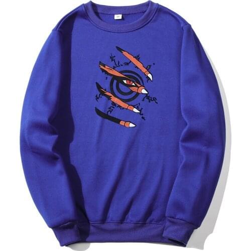 Naruto Fashion Anime Clothes Men Hoodie Kurama Ninjutsu Appear Men Sweatshirts Street Fashion Crewneck Man Women Sweatshirt