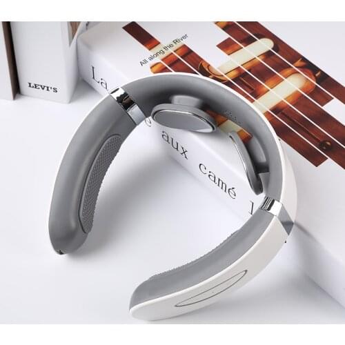 Rechargeable Electric Pulse Neck Massager Cervical Traction Therapy Stimulator Pain Relief Electric Pulse Neck Massager