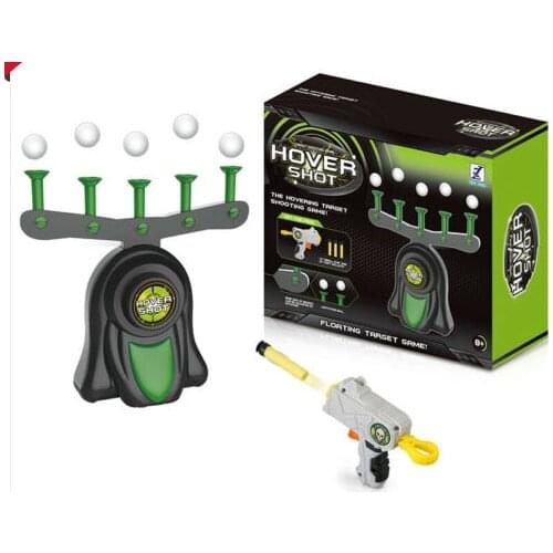 Shooting Gun Floating Hovering Ball IndoorTarget Game Suspension Flying Ball Guns Shooting Game Kids Toys Gift Soft Bullet Gun