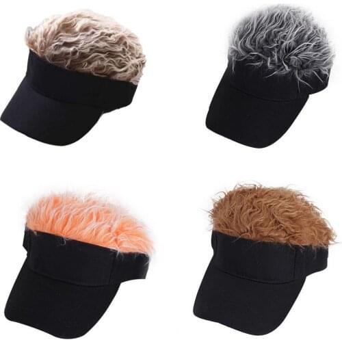 Retro travel hat hip hop style hat wig design sunscreen cotton soft novelty wig baseball cap шляпа женская 2021