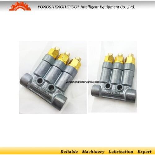 Haitian dedicated GREASE distributor Pressurized detective volumetric separator valve divider manifold 3 outlet T8623