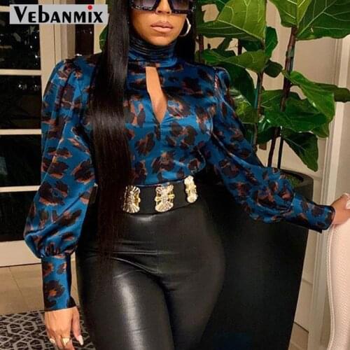 Spring Women Elegant Turtleneck Satin Silk Blouse Office Lady Hollow Out Backless Long Sleeve Shirt Boho Blouses Tops