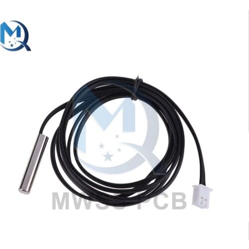 10Pcs 100CM 1M NTC 10K 1% 3950 Thermistor Waterproof Accuracy Temperature Sensor Wire Cable Probe 1Meter For Arduino ADC DIY KIT