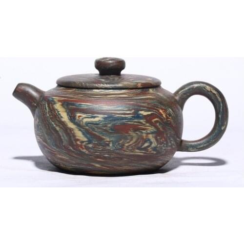 Yixing Purple Clay Teapot Fine Twisted Mud Masterpiece Teapot Kung Fu Tea Set Gift Teapot Household Teapot Chinese Teapot