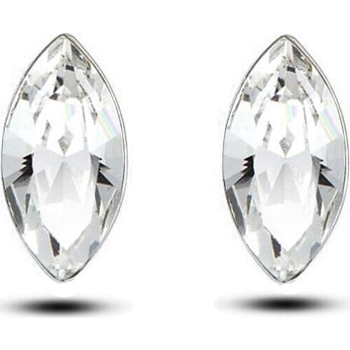 JS E111 New Arrival Teardrop Stud Earring Gold And Silver Color Women Accessories Nickel Free Fashion Jewelry