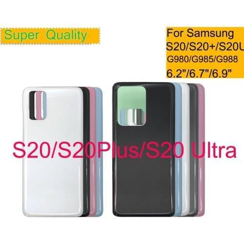 10Pcs/Lot For Samsung Galaxy S20 Plus Ultra Housing Back Cover Case Rear Battery Door Chassis S20 Housing Replacement