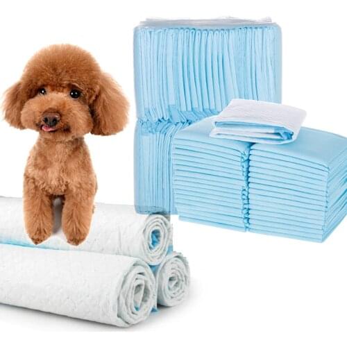 100pcs Disposable Super Absorbent Training Pet Diapers Pad Deodorant Antibacterial Training Puppy Pet Dog Pee Pads Dog Supplies
