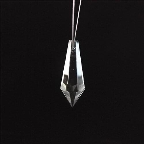 38mm Clear 80units Crystal Lighting Prism Icicle U Drop Ornament Glass Chandeliers Parts