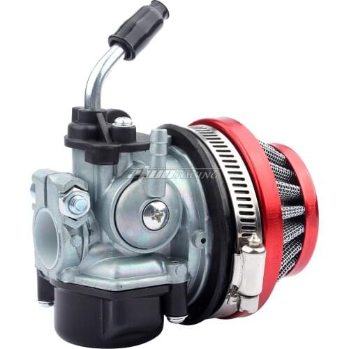 49cc 50cc 80cc 2 Stroke Carb Carburetor With Air Filter For 2 Stroke Engine Motorized Bicycle Mini Moto Dirt Pocket Bike ATV Qua