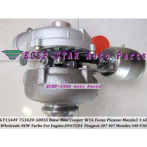 Free Ship GT1544V 753420 753420-5005S Turbo For FORD C-Max For Focus For CITROEN C3 C4 C5 307 407 For VOLVO S40 DV4T DV6T 1.6L