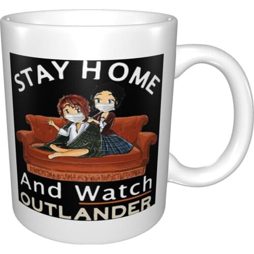 Stay Home And Watch Outlander Mug Coffee Cup Coffee Mug Cup Eye Totoro Bowl Cafe Vase