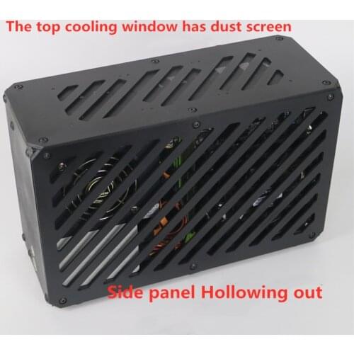 Computer Mini Case Supports SFX Power Air Cooling Screen Dustproof Hollow Out Panel A4 Aluminum Alloy Itx Game Console Mainframe
