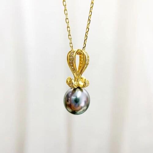 Classical 925 Sterling Silver Pendant Mounts Findings Settings Jewelry Fittings Women Accessories for Pearls Beads Stones