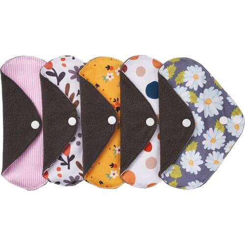 ALINAPPY Free Shipping Small leak-proof breathable Aunt Sanitary Napkins 8 Packs Of Washable And Reusable Maternity Sanitary Pad