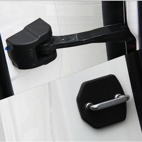 Luhuezu Car Door Lock Buckle Door Holder Protector Door Check Arm Cover For Ford Kuga Escape edge Accessories